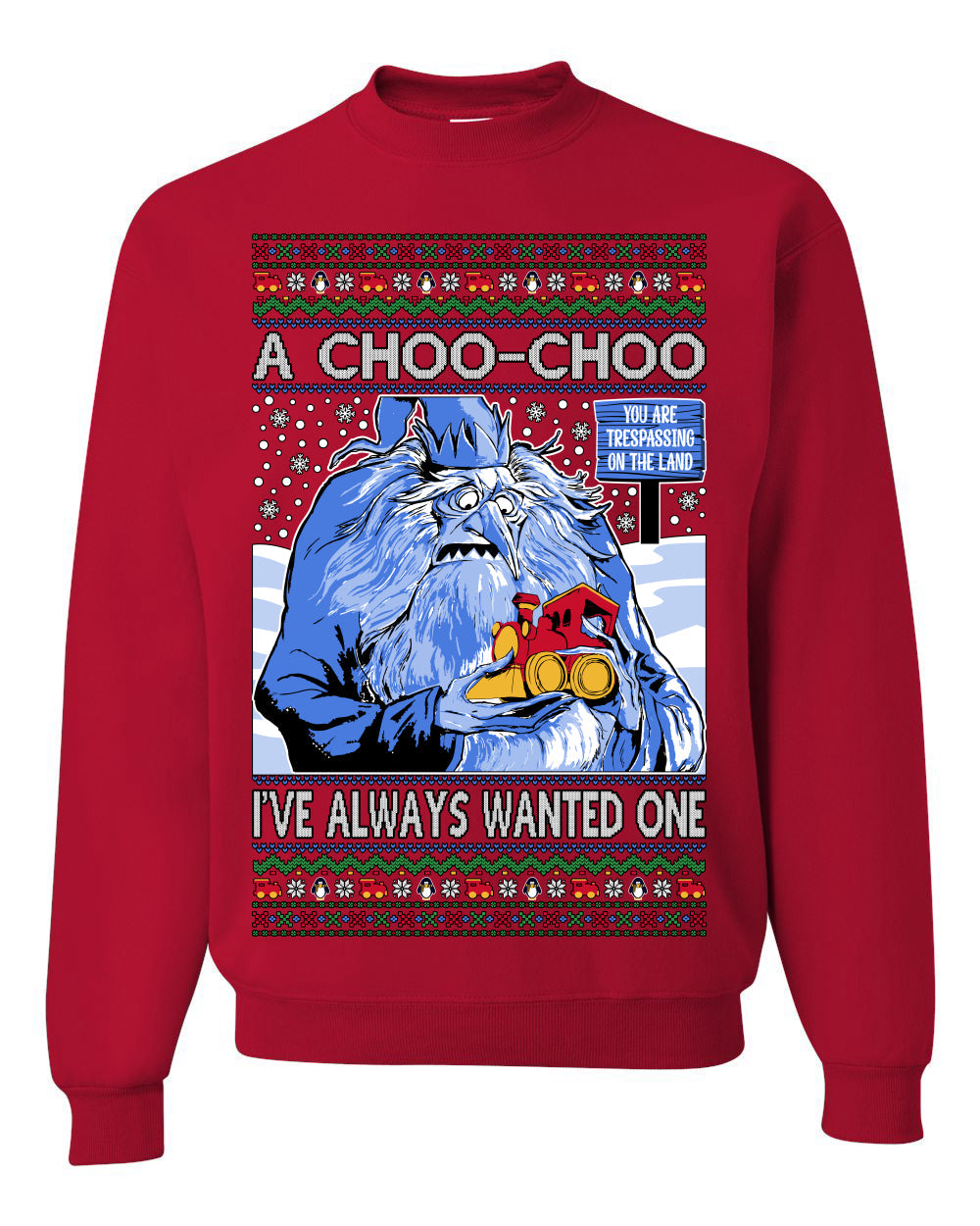 A Choo Choo I've Always Wanted One Winter Warlock Movie Ugly Christmas Sweater