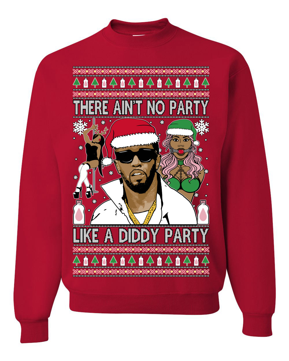 There Ain't No Party Like a Diddy Party Viral Music Meme Ugly Christmas Sweater