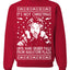 It's Not Christmas Until Hans Gruber Falls From Nakatomi Ugly Christmas Sweater Crewneck Sweatshirt