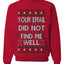 Your Email Did Not Find Me Well, Funny Office Humor Christmas Unisex Sweater, Ugly Christmas Crewneck Sweatshirts