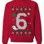 Christmas 6 Meme, Unisex Ugly Christmas Sweater, Crewneck Sweatshirts