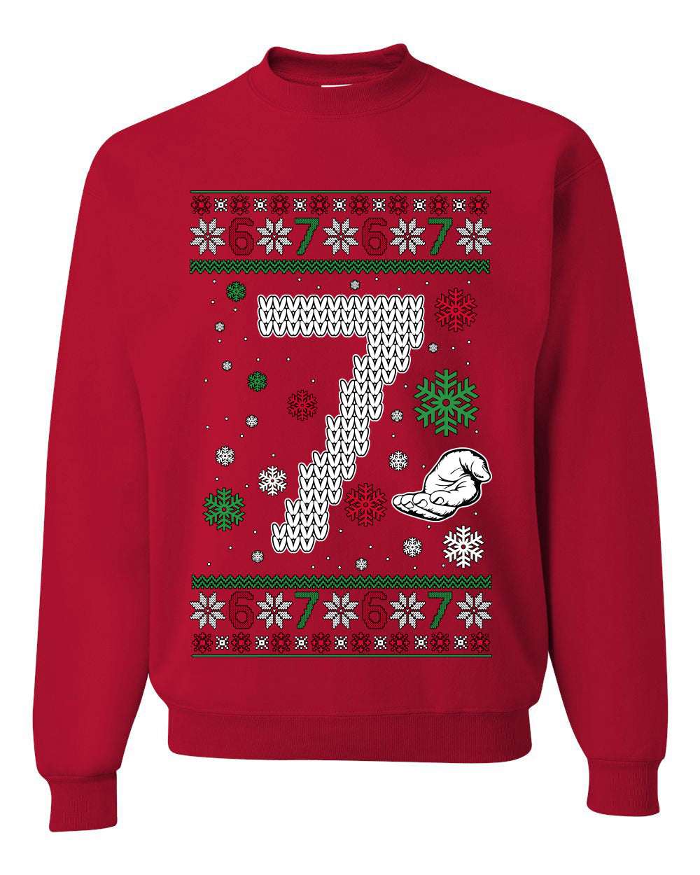 Christmas 7 Meme, Unisex Ugly Christmas Crewneck Sweatshirts
