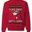 Hefty And Hung Christmas Sweater, Funny Unisex Ugly Christmas Crewneck Sweatshirts