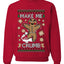 Make Me Crumb,Unisex Ugly Christmas Sweater, Crewneck Sweatshirts