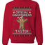 Official Gingerbread Taster, Unisex Ugly Christmas Crewneck Sweatshirts