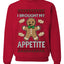 I Brought My Appetitie, Unisex Ugly Christmas Crewneck Sweatshirts