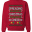 Spreading Christmas Cheer, Unisex Ugly Christmas Sweater Crewneck Sweatshirts