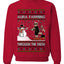 Aura Farming Through The Snow Meme, Unisex Ugly Christmas Sweater, Crewneck Sweatshirts