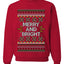 Merry And Bright, Unisex Ugly Christmas Sweater Crewneck Sweatshirts