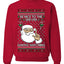 Be Nice To The Server Santa's Watching, Unisex Ugly Christmas Sweater, Crewneck Sweatshirts