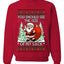 You Should See The Size Of My Sack Naughty Santa, Unisex Ugly Christmas Sweater Crewneck Sweatshirts