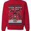 Goopin' Through The Snow Gamer Santa, Unisex Ugly Christmas Sweater Crewneck Sweatshirts