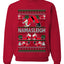 Namasleigh, Namaste Yoga Santa Claus, Unisex Ugly Christmas Sweater Crewneck Sweatshirts