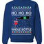 Ho Ho Ho Whole Bottle Wine Spirits Ugly Christmas Sweater Unisex Crewneck Sweatshirt