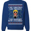 I Like Christmas, I like Presents Cardi Ugly Christmas Sweater Unisex Crewneck Sweatshirt