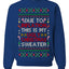 Due to Inflation This is My Ugly Christmas Sweater | Funny Ugly Christmas Sweater Crewneck Sweatshirt