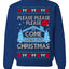 Please Please Please Come Home for Xmas Viral Pop Song Ugly Christmas Sweater Crewneck Sweatshirt
