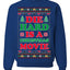 Die Hard is a Christmas Movie Classic McClane Nakatomi Ugly Christmas Sweater Crewneck Sweatshirt