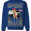 Donald Trump Merry Christmas Merica's Full Garbage Truck Ugly Christmas Sweater Crewneck Sweatshirt