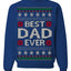 Best Dad Ever Classic Winter Holidays Ugly Christmas Sweater Crewneck Sweatshirt