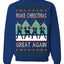 Make Christmas Great Again Shimmy Dance USA President Ugly Christmas Sweater Crewneck Sweatshirt