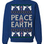 Peace On Earth Funny Xmas Cute Pink Angel Cross Ugly Christmas Sweater Crewneck Sweatshirt