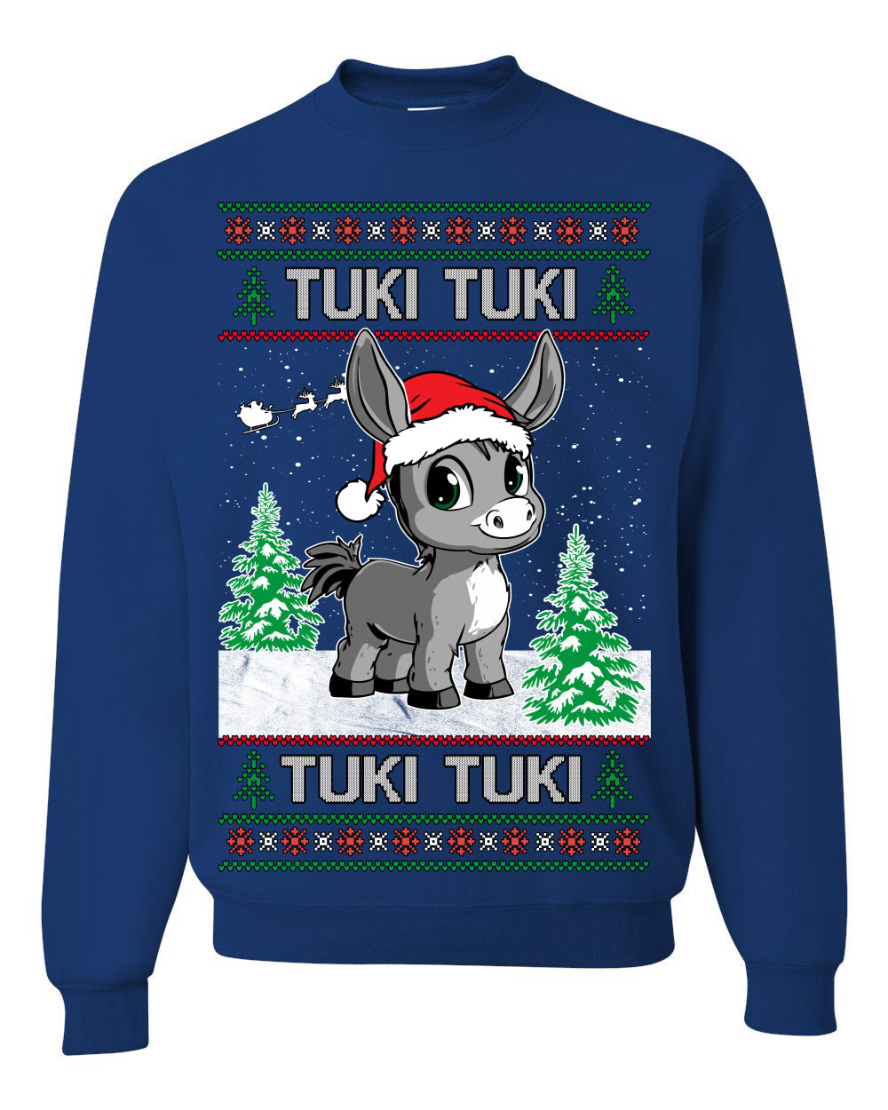 Tuki Tuki Tuki Funny Spanish Music Lyrics Ugly Christmas Sweater Crewneck Sweatshirt
