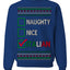 Naughty Nice Italian Funny Italians Italy Colors Ugly Christmas Sweater Crewneck Sweatshirt