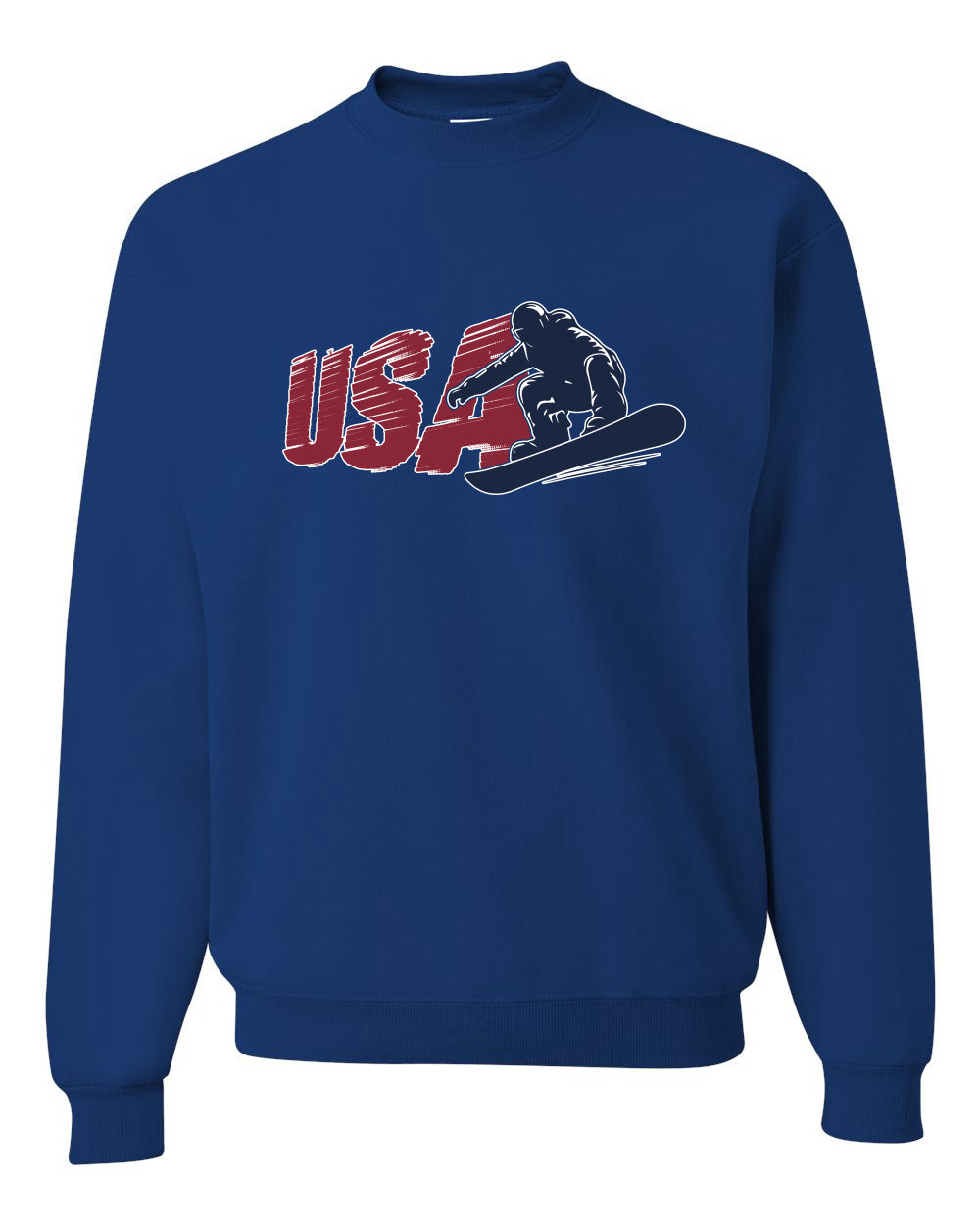 USA Winter Team Sports Fan Collection | USA Snowboarder Sweater, Unisex Crewneck Sweatshirts