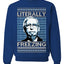 Literally Freezing McConnell Senator Ugly Christmas Sweater Unisex Crewneck Sweatshirt