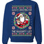 Always Shooting For The Naughty List Ugly Christmas Sweater Unisex Crewneck Sweatshirt