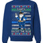 Santa Backs The Blue Pro Police Santa Claus Ugly Christmas Sweater Unisex Crewneck Sweatshirt
