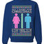 All I Want For Christmas Is For There To Be Two Genders Ugly Christmas Sweater Unisex Crewneck Sweatshirt