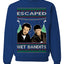 Escaped Bandits Classic Home Holiday Movie Ugly Christmas Sweater Unisex Crewneck Sweatshirt