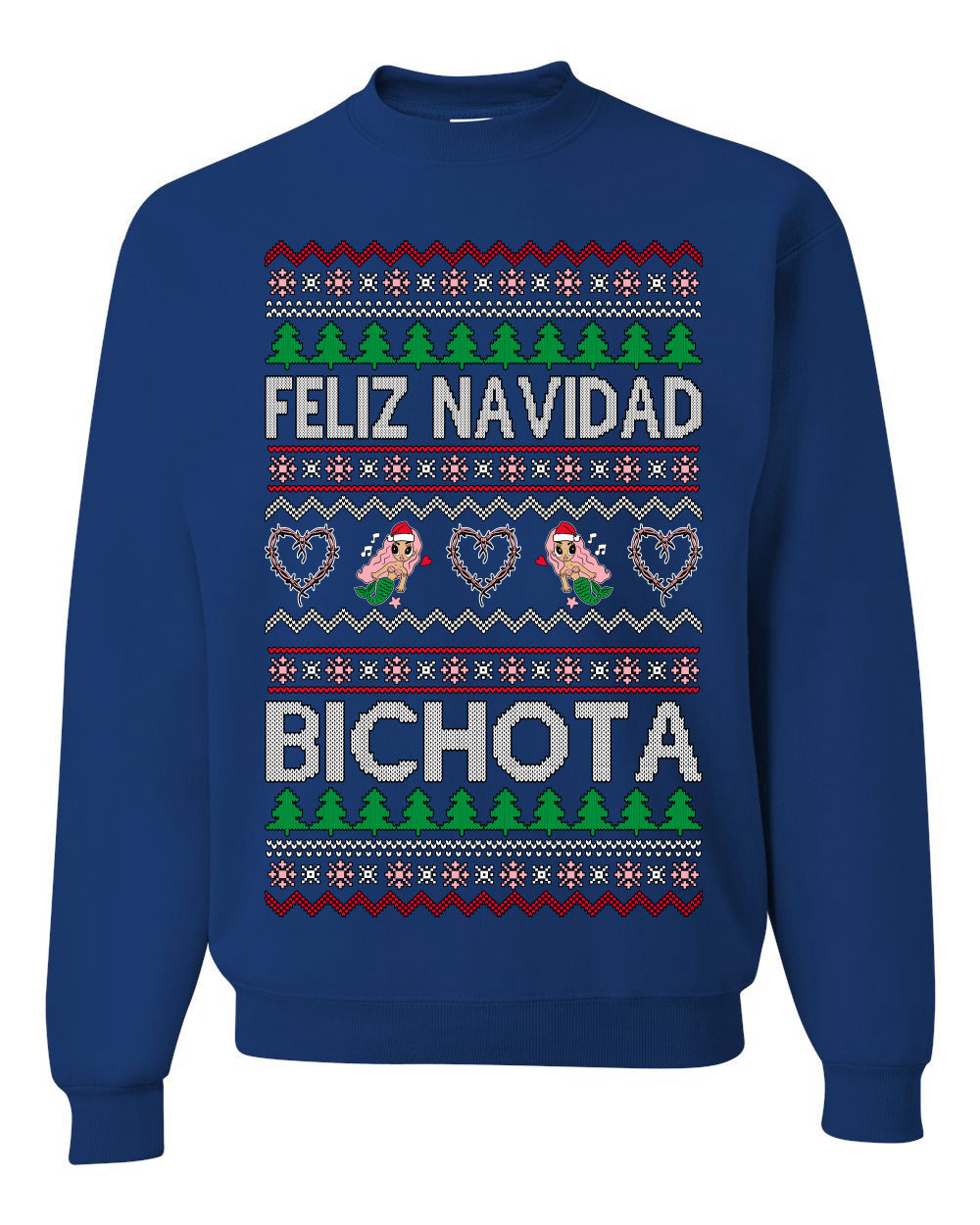 Feliz Navidad Bichota Ugly Christmas Sweater Unisex Crewneck Sweatshirt