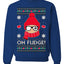 Oh Fudge Funny Story Ugly Christmas Sweater Unisex Crewneck Sweatshirt