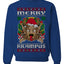 Merry Krampus Santa Folklore Figure Horror Ugly Christmas Sweater Unisex Crewneck Sweatshirt