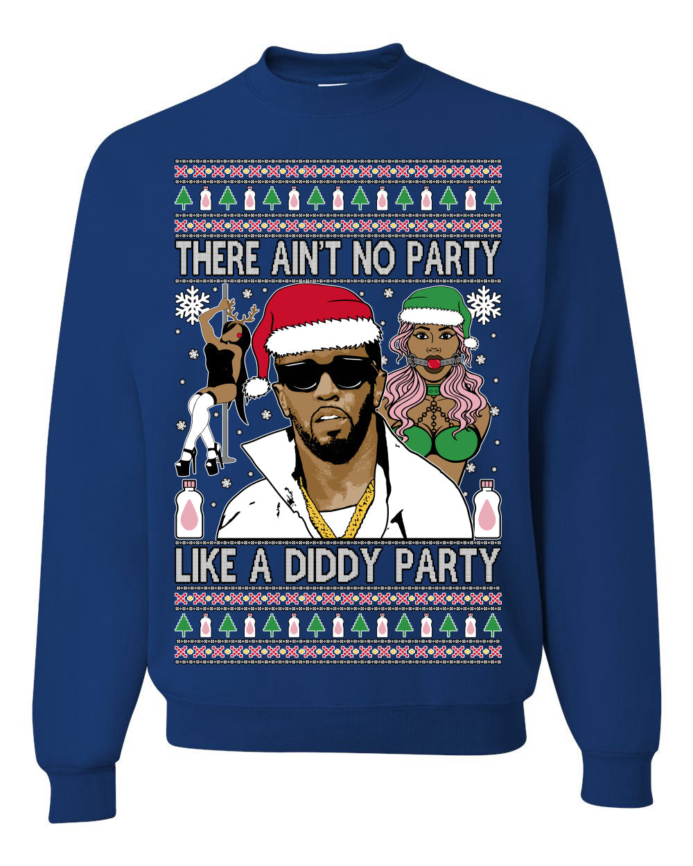 There Ain't No Party Like a Diddy Party Viral Music Meme Ugly Christmas Sweater