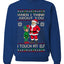 When I Think About You I Touch My Elf, Unisex Ugly Christmas Sweater, Crewneck Sweatshirts