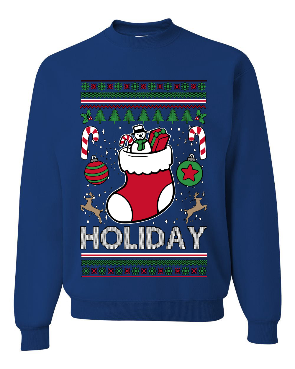 Holiday, Unisex Ugly Christmas Sweater, Crewneck Sweatshirts