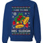 I Like To Ride His Sleigh, Unisex Ugly Christmas Sweater, Crewneck Sweatshirts
