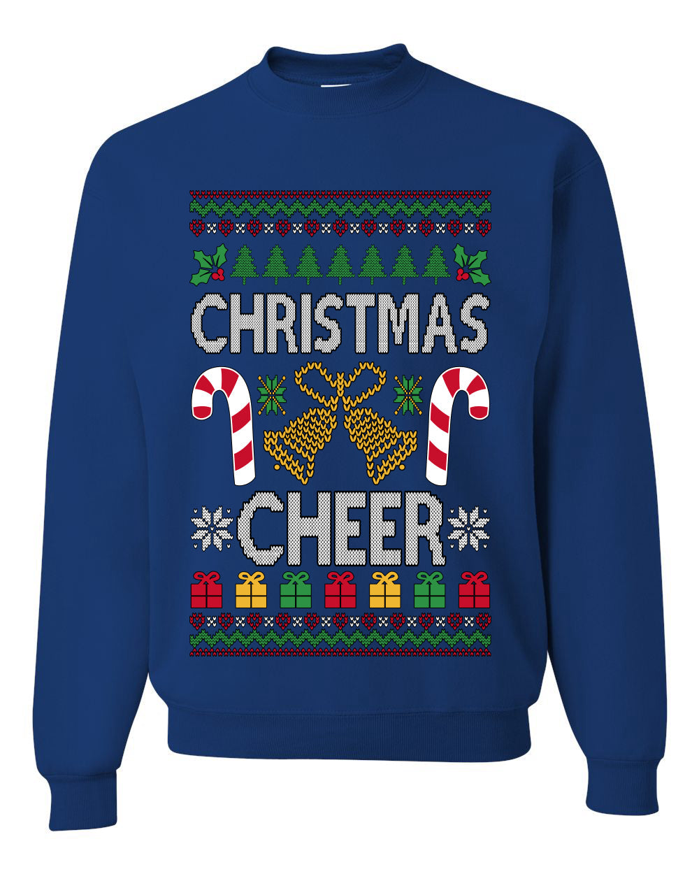 Christmas Cheer, Unisex Ugly Christmas Sweater, Crewneck Sweatshirts