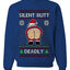 Silent Butt Deadly Farting Santa, Unisex Ugly Christmas Sweater, Crewneck Sweatshirts