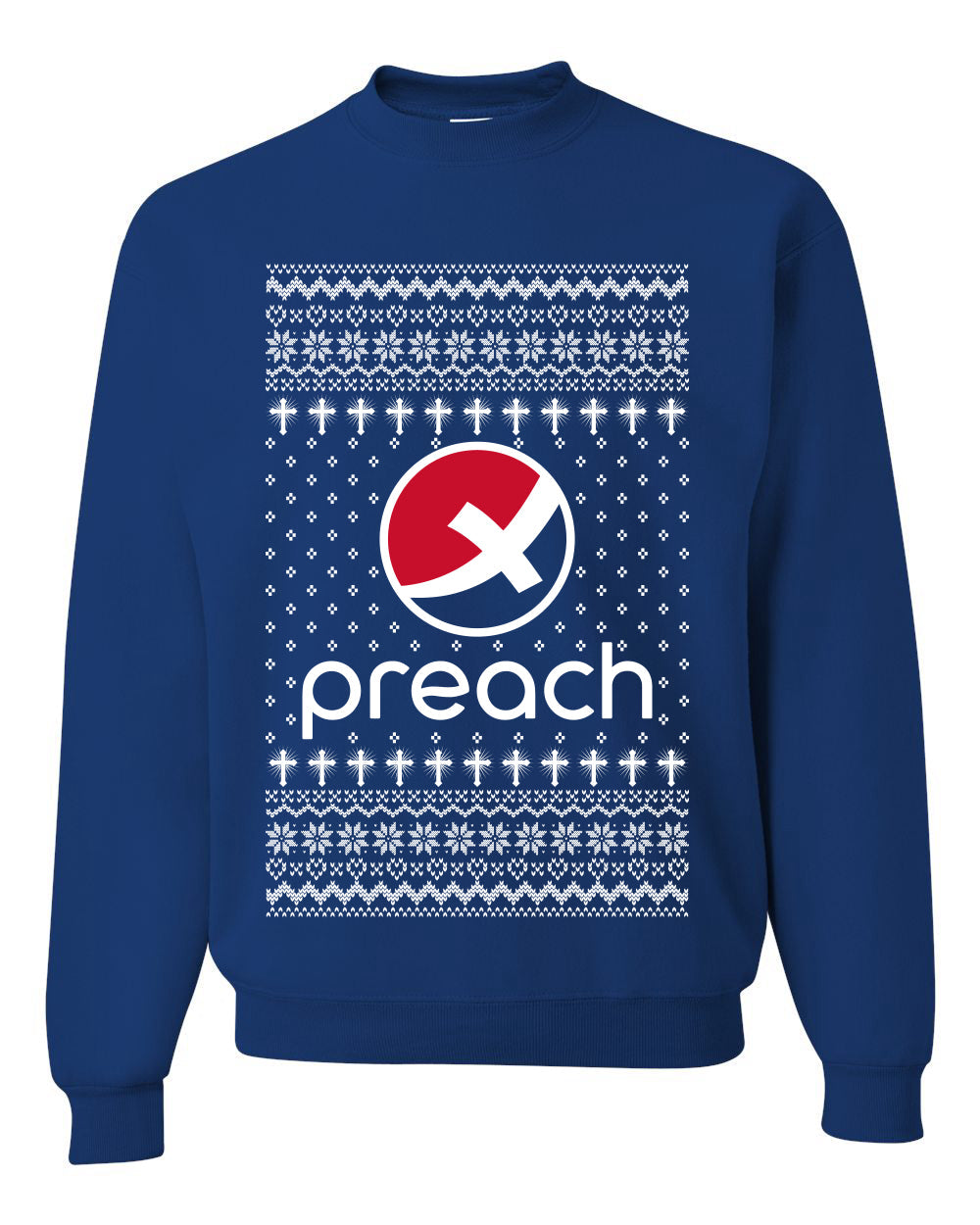 Enjoy Jesus Christ Parody Wordplay, Unisex Ugly Christmas Sweater, Crewneck Sweatshirts