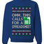 Oh... This Calls for A Spreadsheet, Unisex Ugly Christmas Sweater Crewneck Sweatshirts