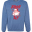 Santa Jolly AF Merry Christmas Unisex Crewneck Graphic Sweatshirt