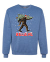 Believe Sanata Sasquatch Bigfoot Merry Christmas Merry Christmas Unisex Crewneck Graphic Sweatshirt