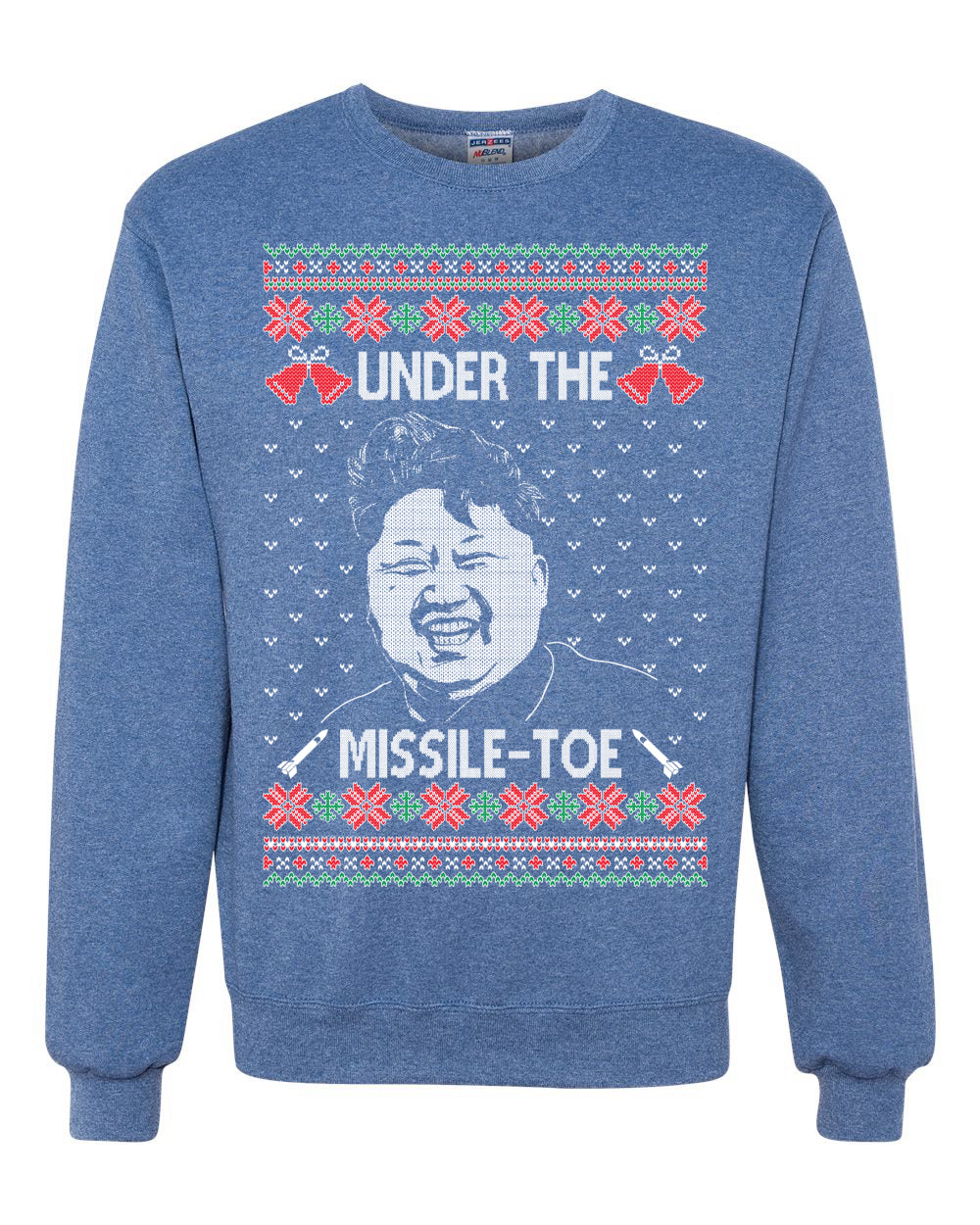 Under The Missle Toe Ugly Christmas Sweater Unisex Crewneck Sweatshirt