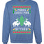Merry Christmas Bitches Merry Ugly Christmas Sweater Unisex Crewneck Graphic Sweatshirt