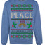 Peace Ugly Christmas Sweater Crewneck Sweatshirt